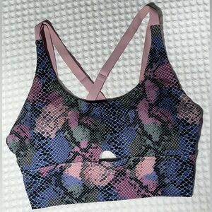 Lorna Jane Multicolor Snake Print Sports Bra